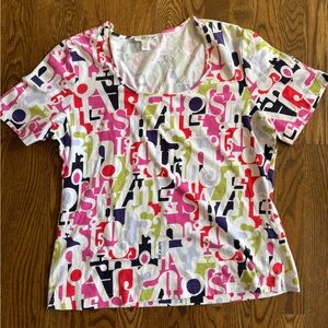 St. John Sport multicolored short sleeve tee shirt